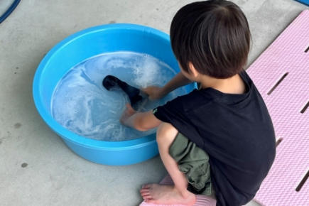 洗濯遊び（幼児）